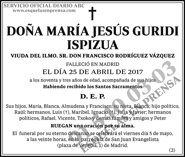 María Jesús Guridi Ispizua